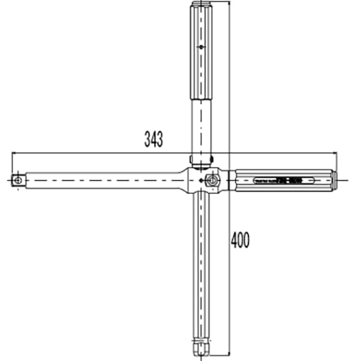 FPC　トルク測定機能付きクロスレンチ（103Nm）　SPX-4-T103